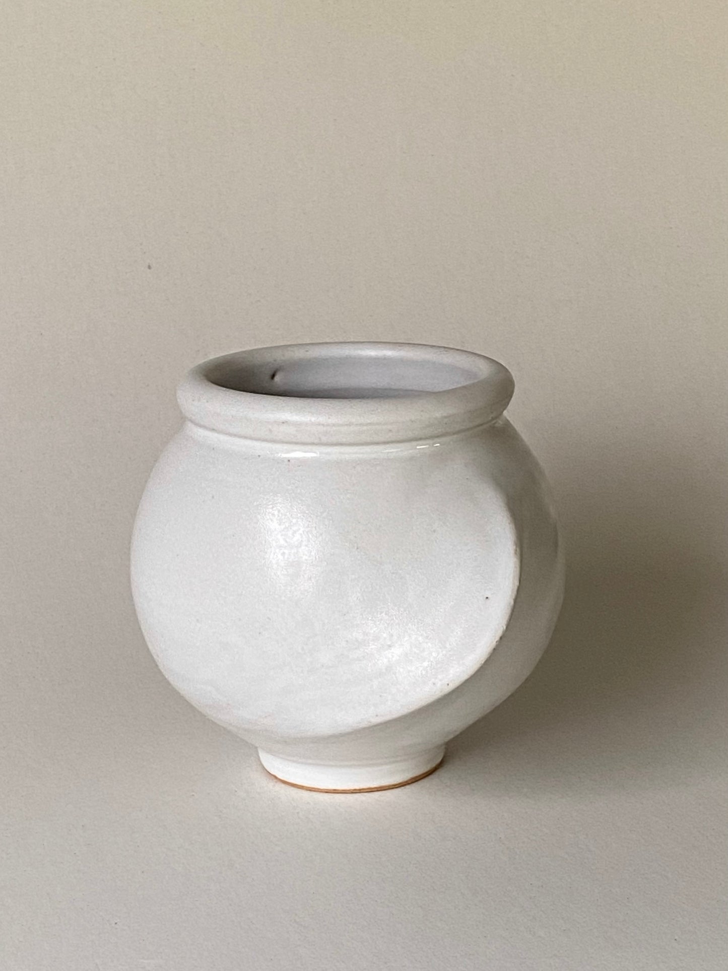 White Fin Vase