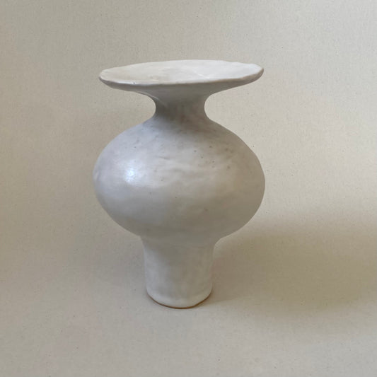 White Bulb Vase