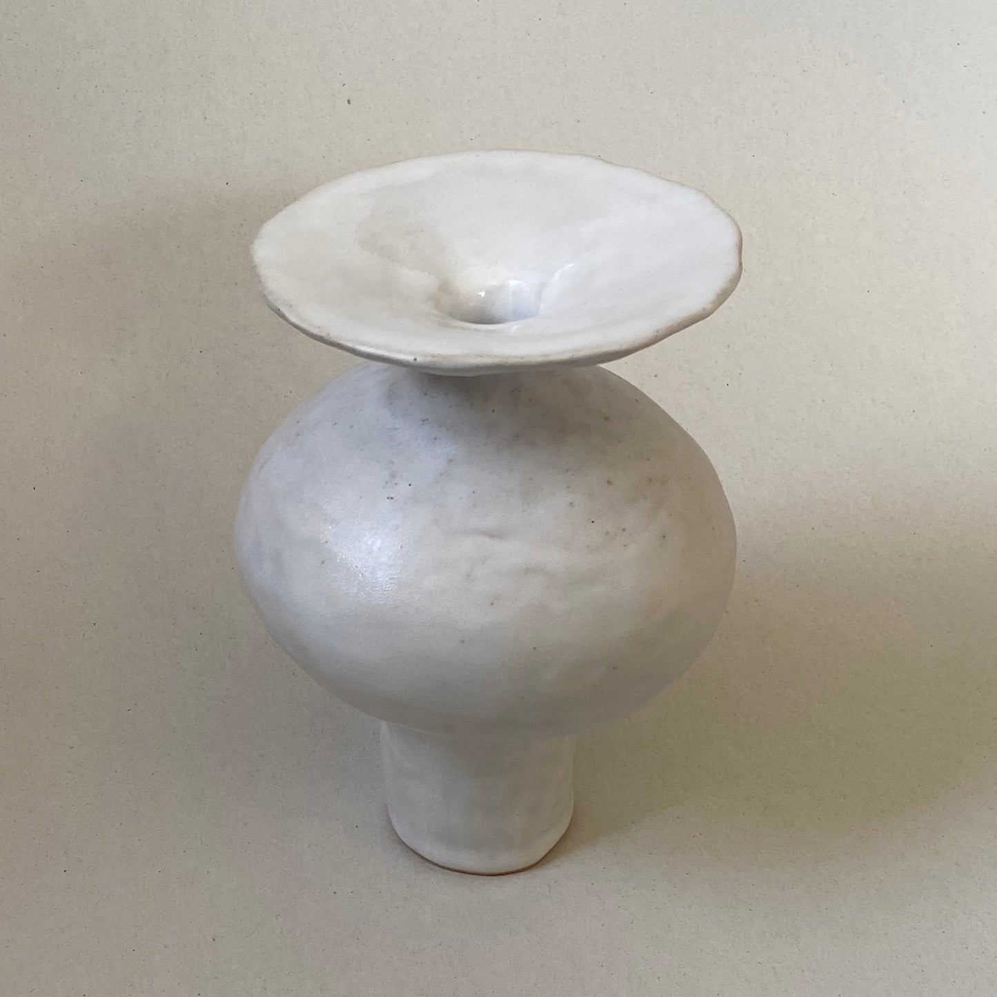 White Bulb Vase